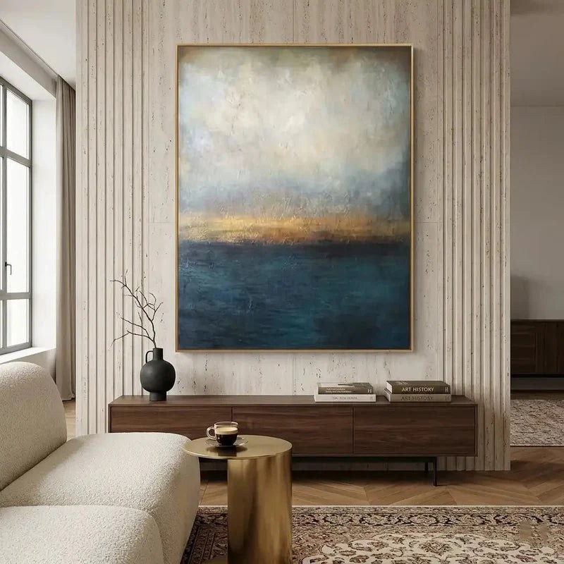 Blue Abstract Landscape Wall Art – 2