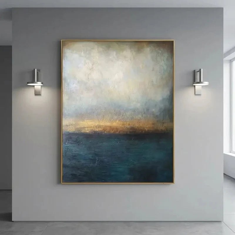 Blue Abstract Landscape Wall Art – 4