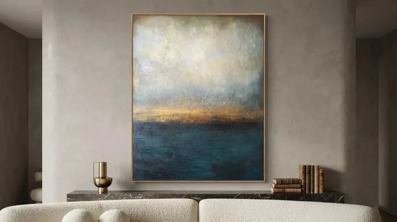 Blue Abstract Landscape Wall Art – 5