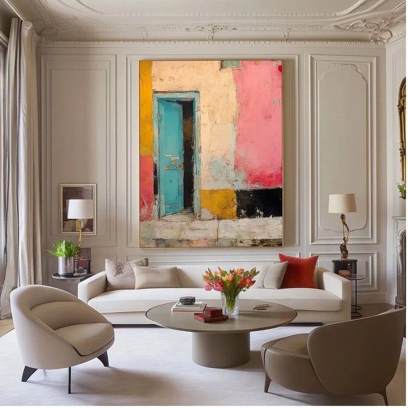 Colorful Architectural Abstract Wall Art – 3