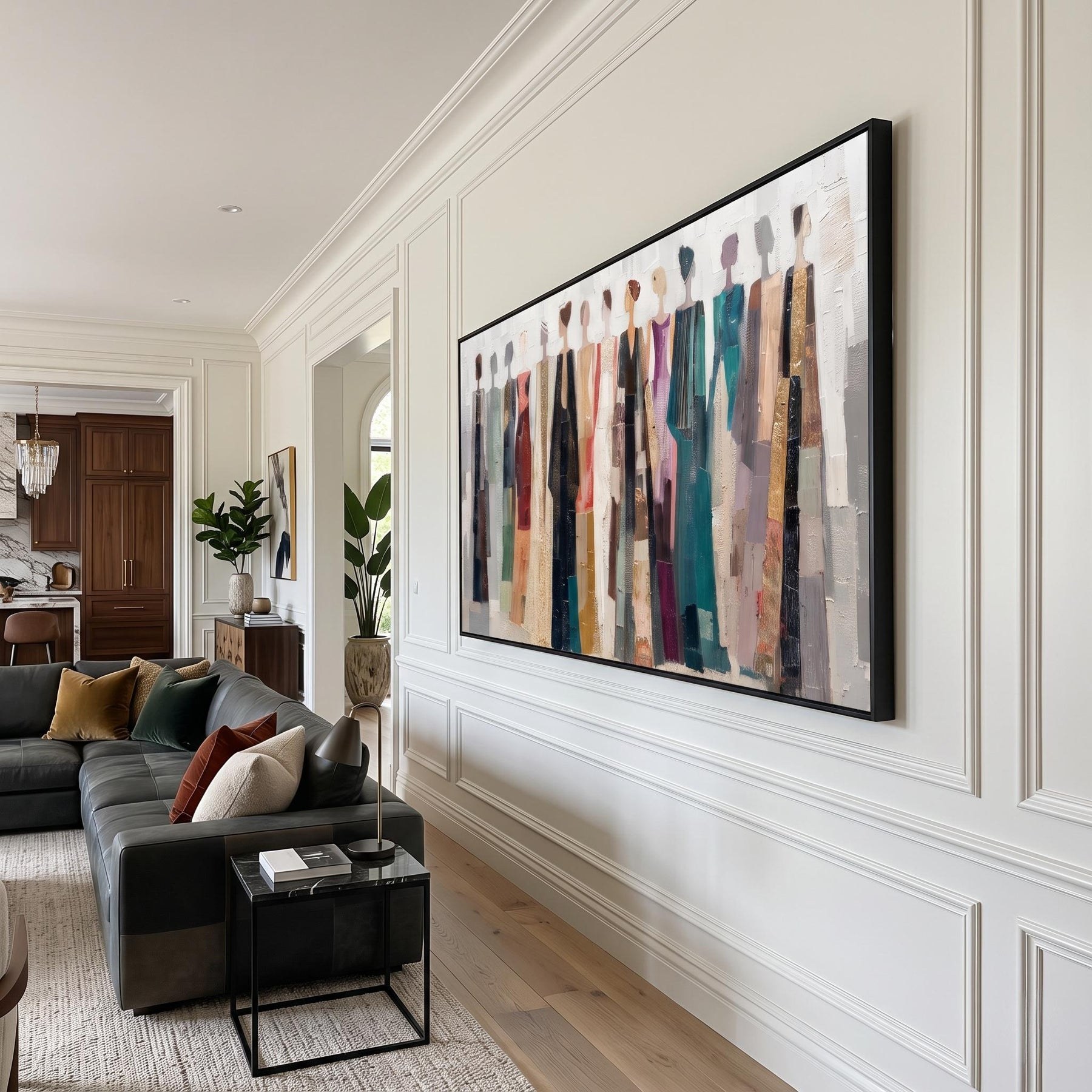 Colorful Dressed Women Wall Painting – 2