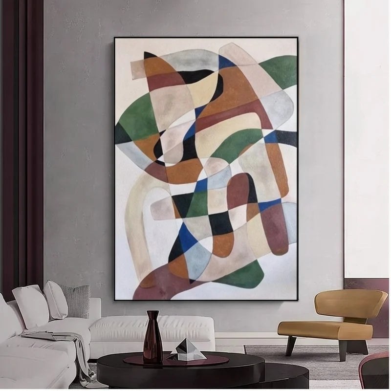 Colorful Geometric Abstract Wall Art