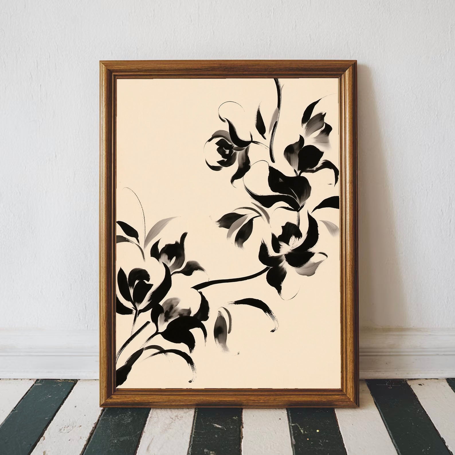 Elegant Ink Blossoms – 6