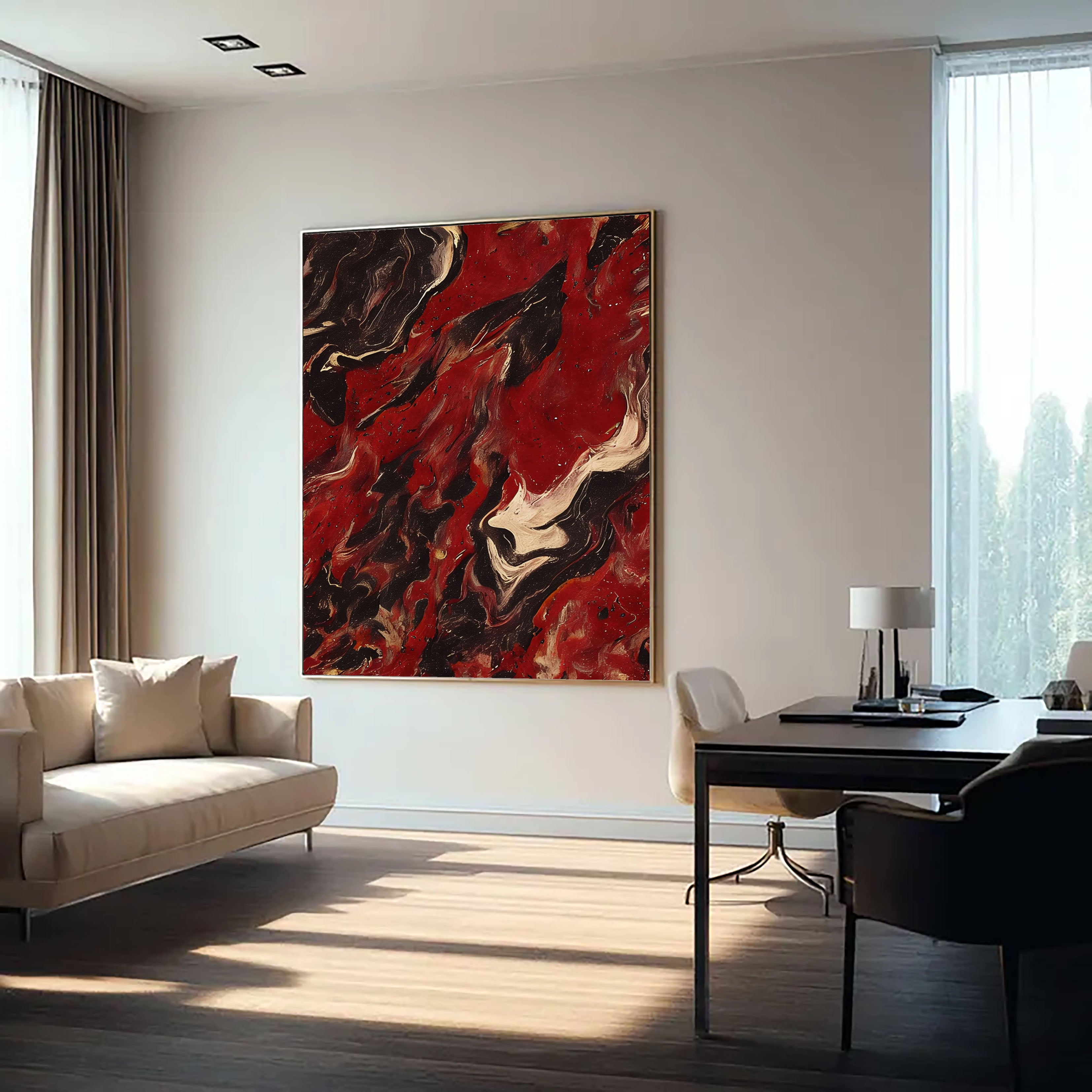 Fiery Fluid Swirls – 2