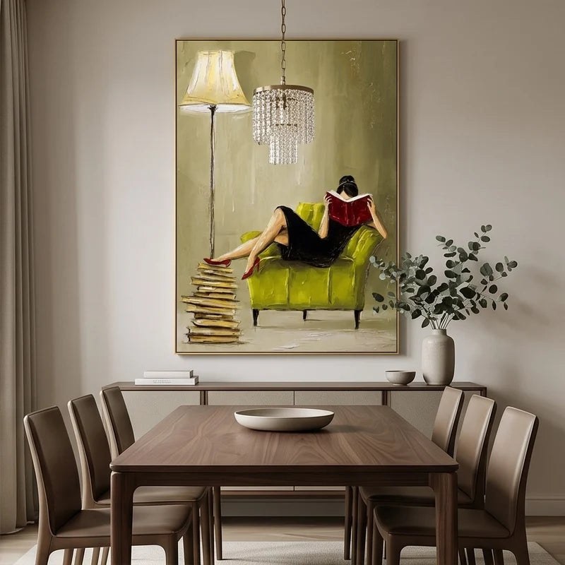 Figurative Woman Reading Wall Art – 2