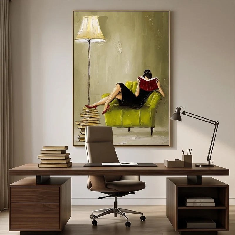 Figurative Woman Reading Wall Art – 3