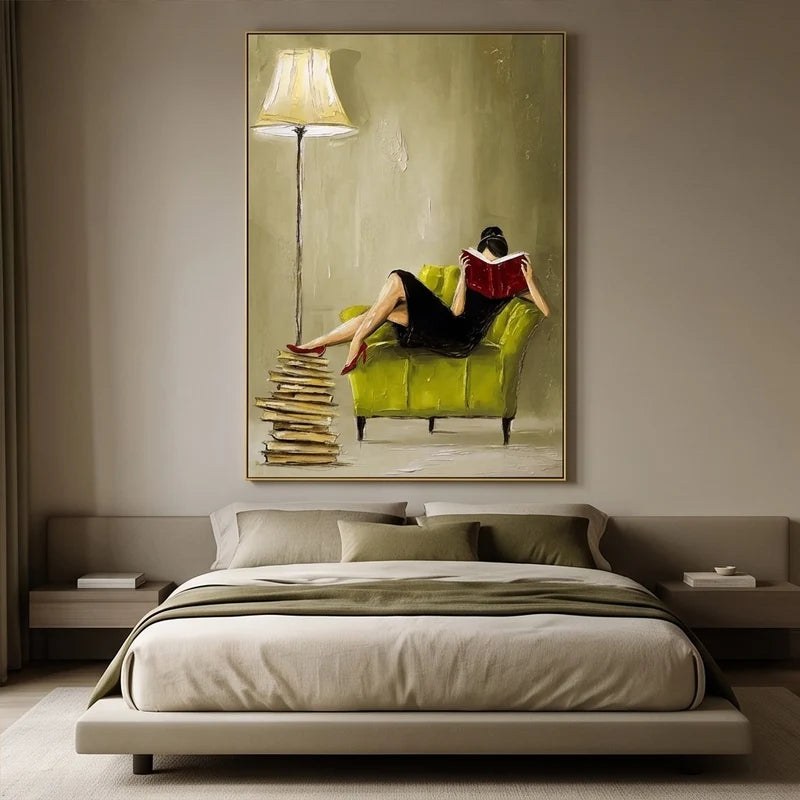 Figurative Woman Reading Wall Art – 4
