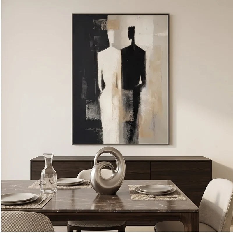 Neutral Figurative Abstract Wall Art
