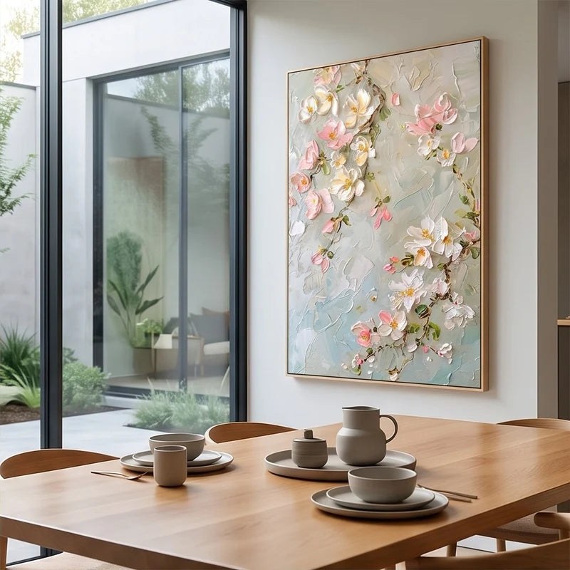Pink Floral Abstract Wall Art – 4