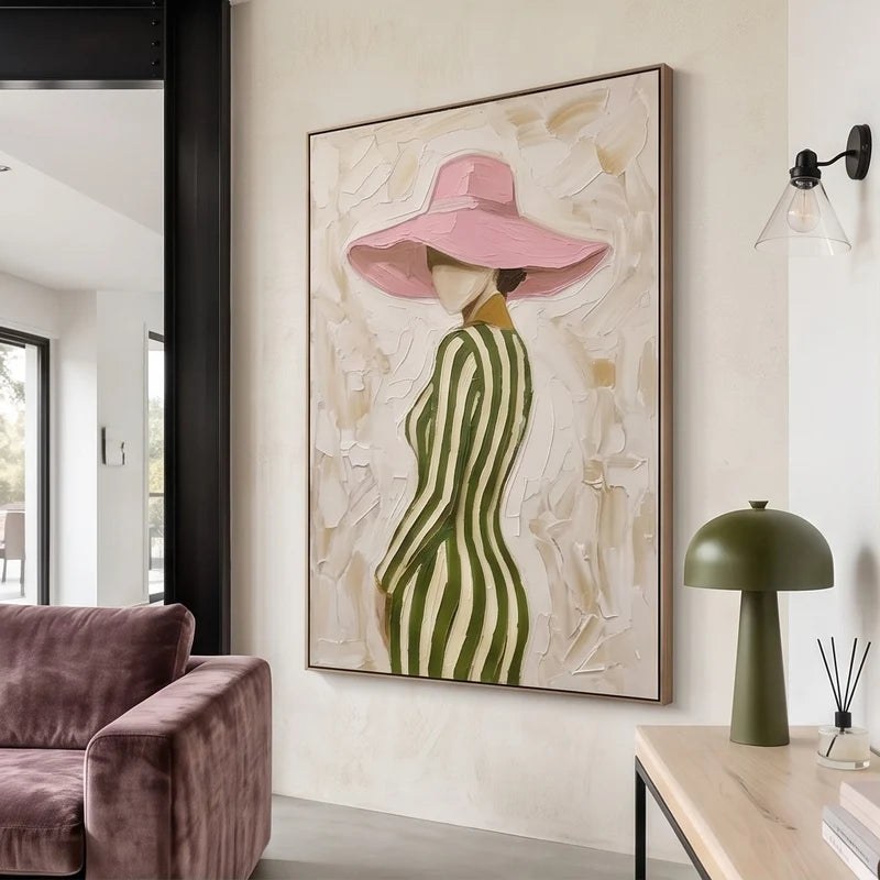 Textured Fashion Figure Wall Art – 2