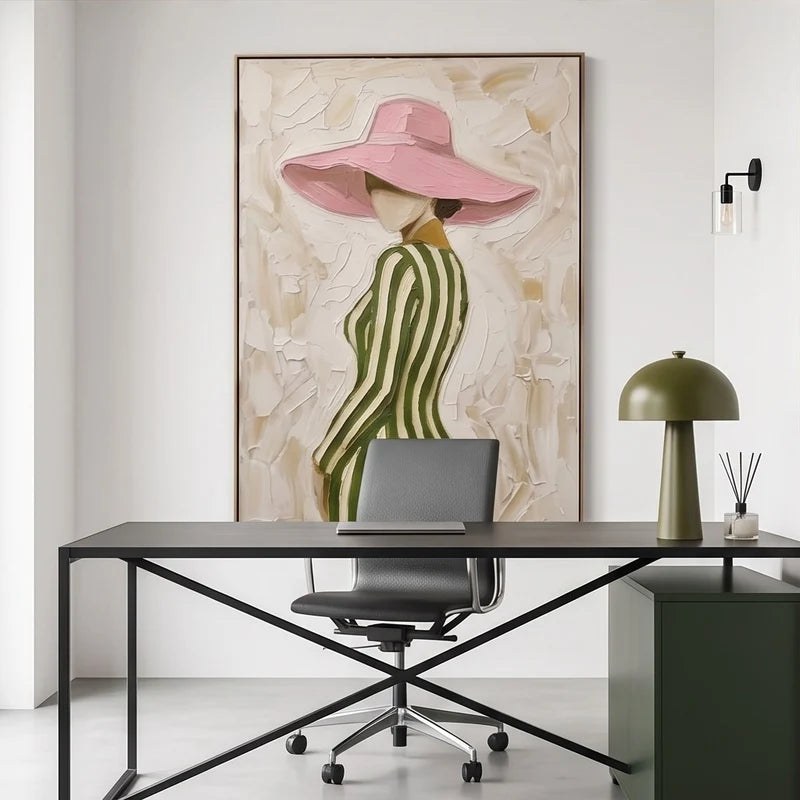 Textured Fashion Figure Wall Art – 3