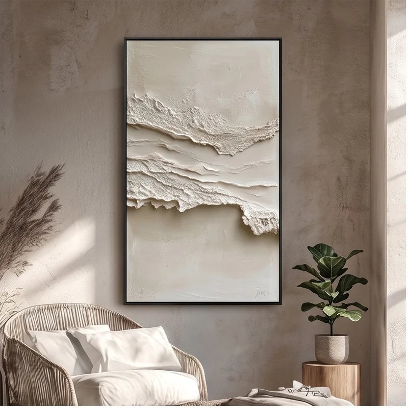 Textured Neutral Abstract Wall Art
