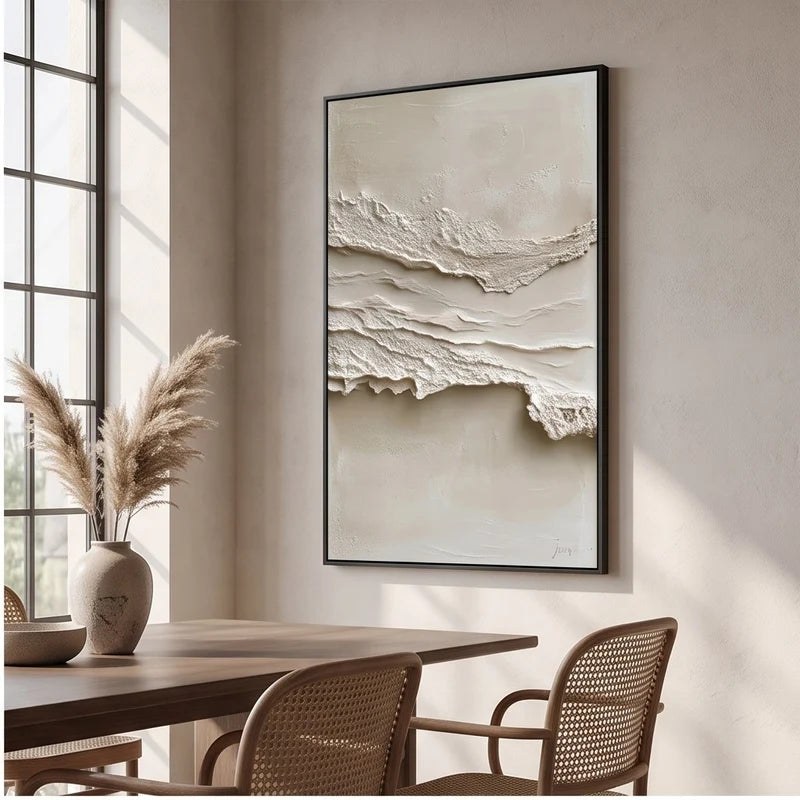 Textured Neutral Abstract Wall Art – 3