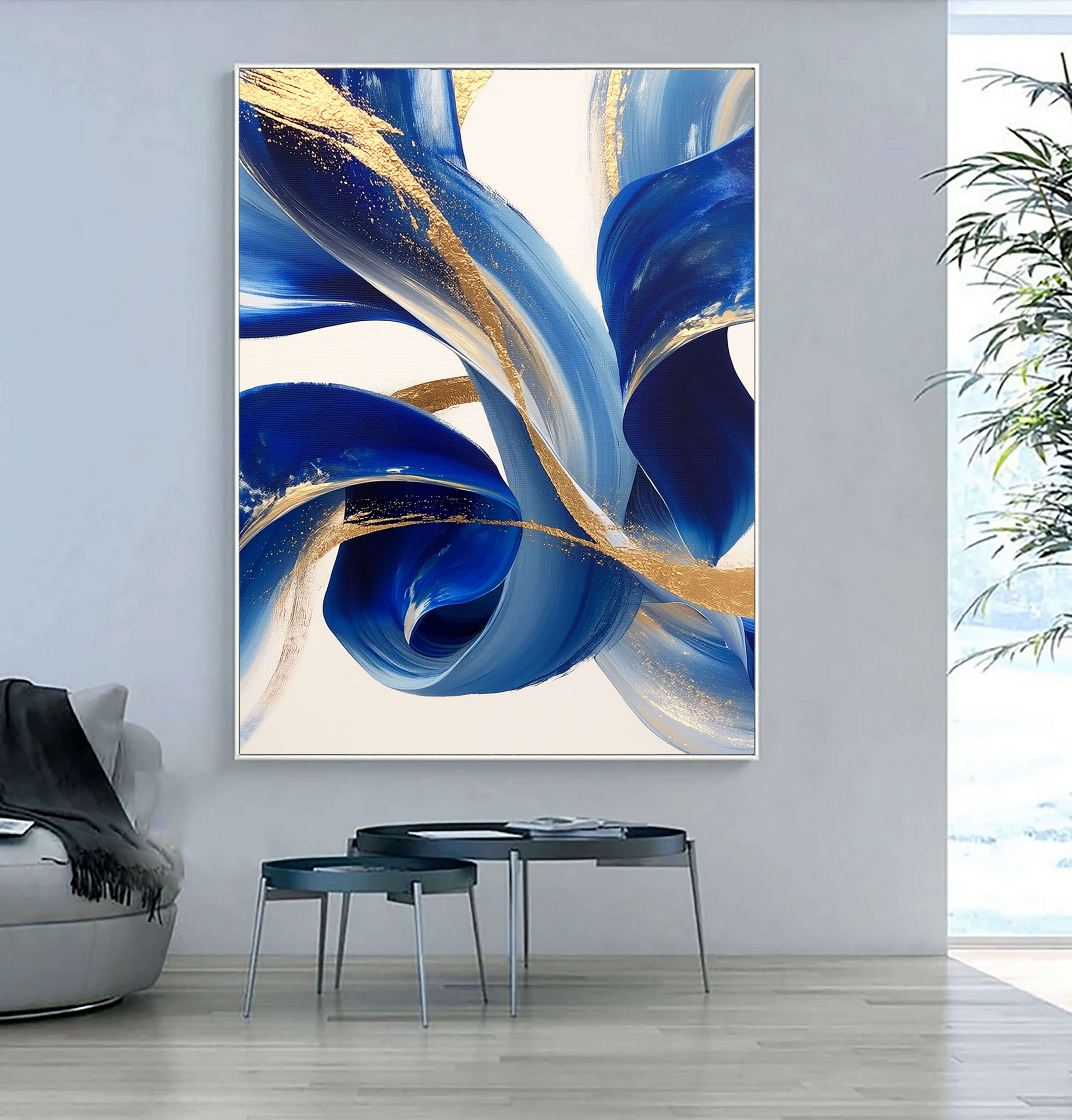 Cobalt Gold Swirl – 2