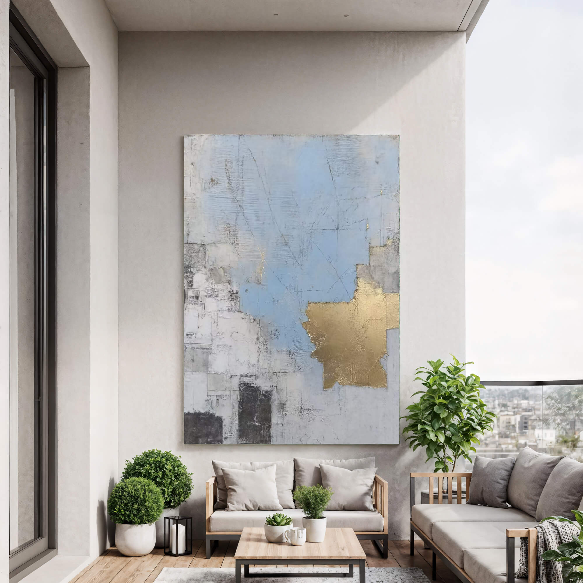 Gilded Blue Collage – 2
