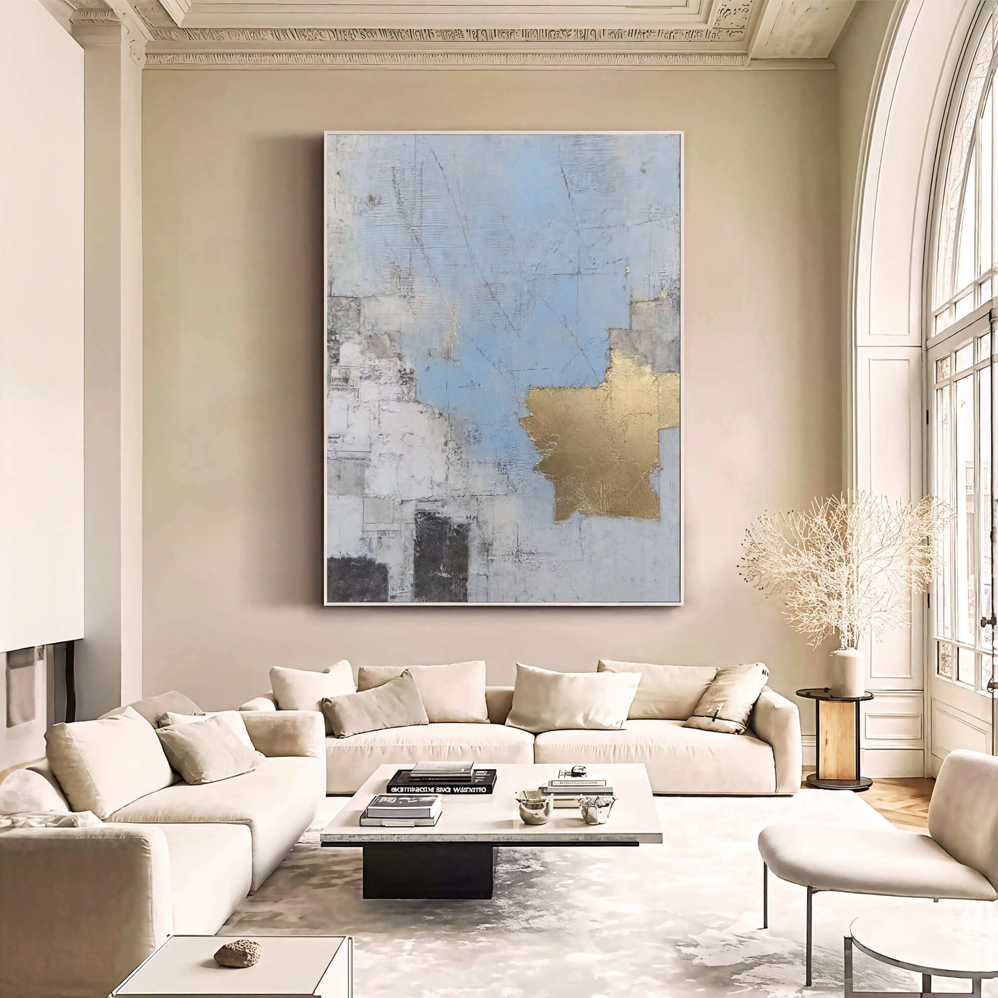 Gilded Blue Collage – 3