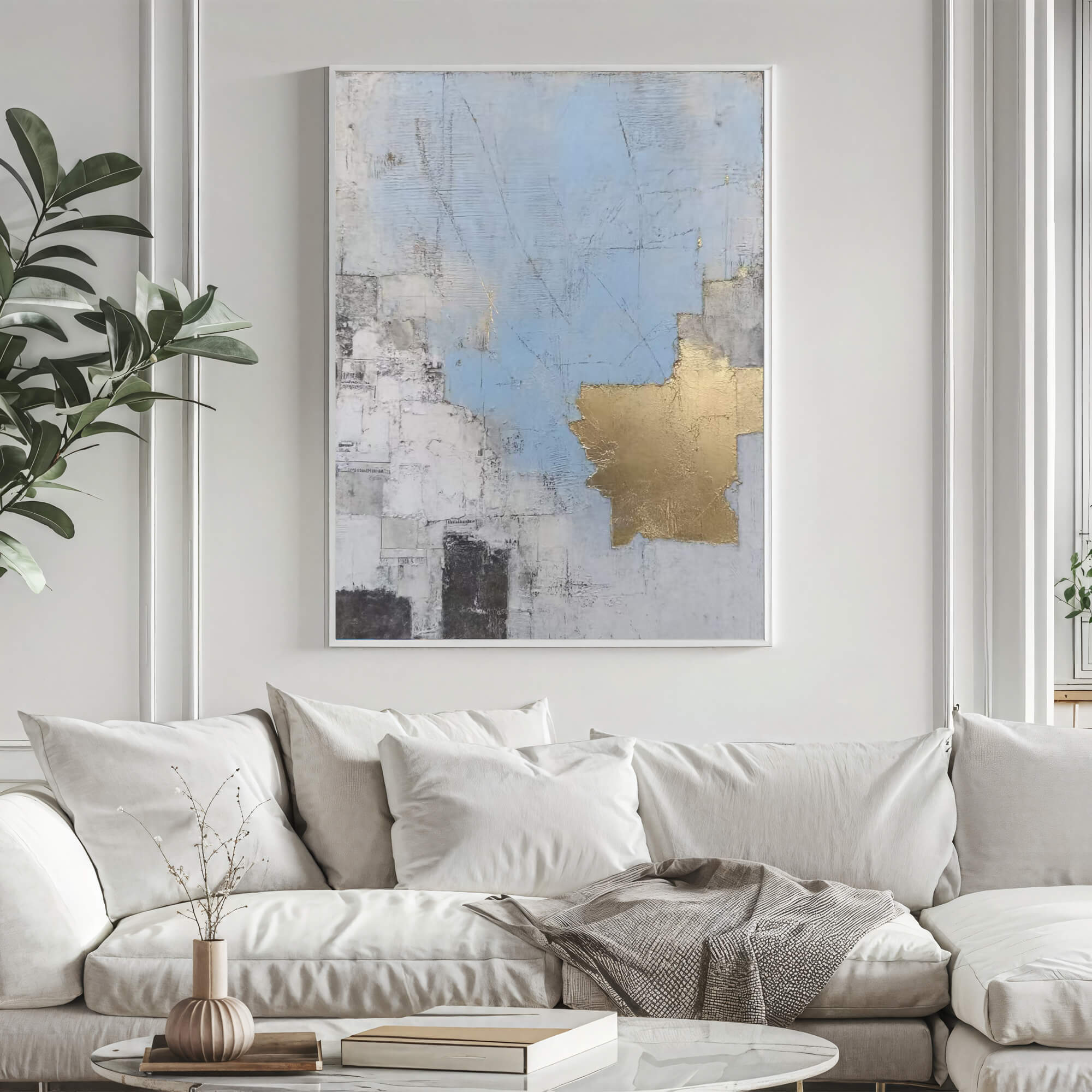 Gilded Blue Collage – 5