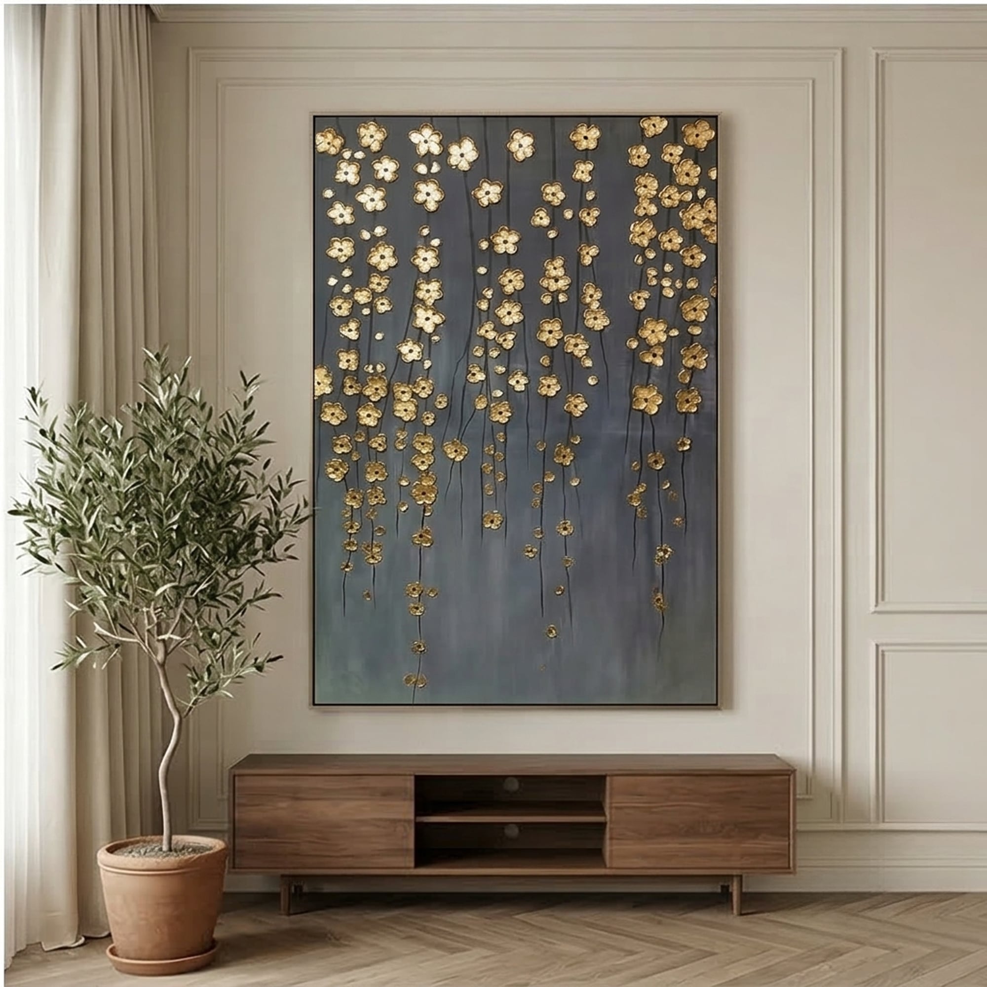 Golden Blossom Rain