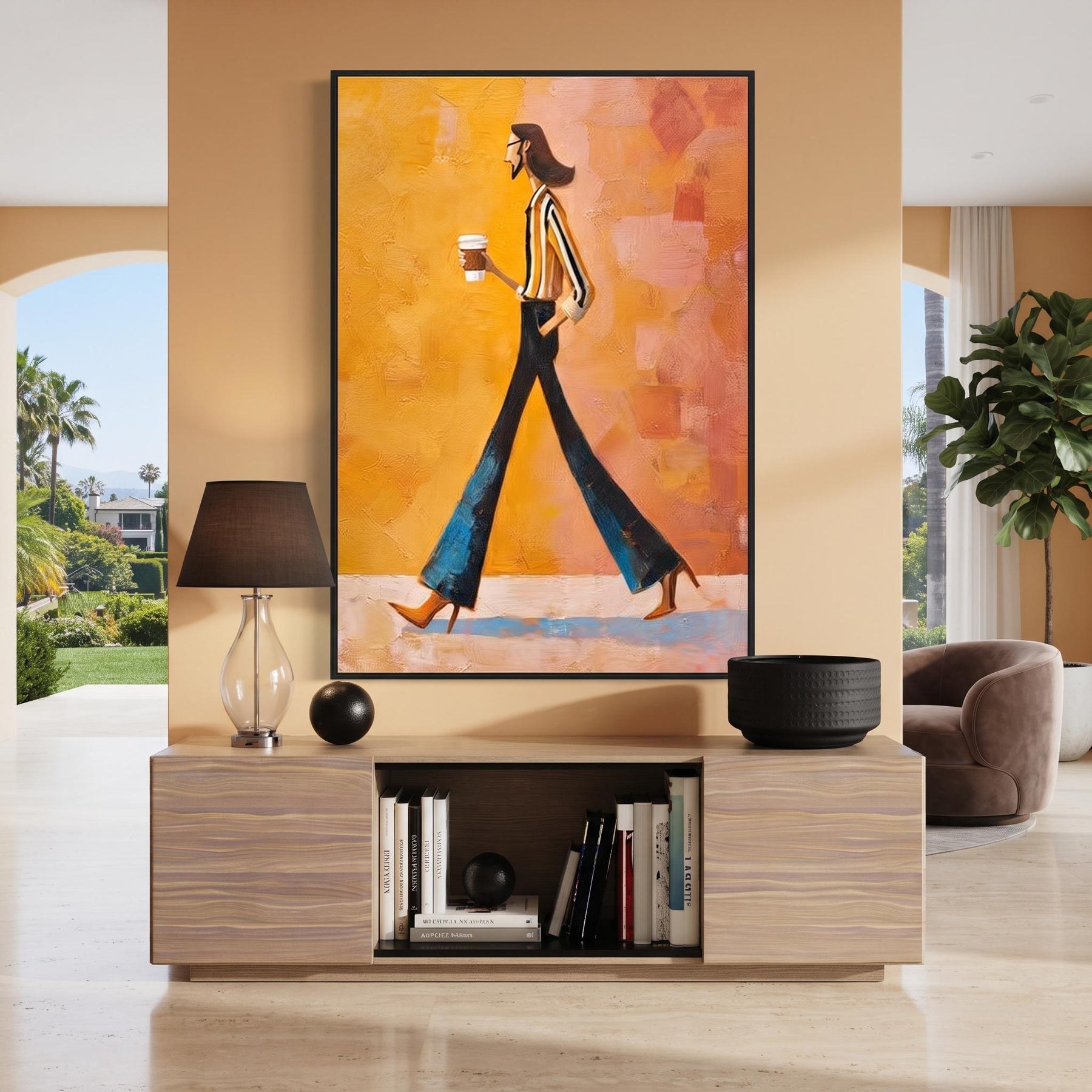 Man With Coffee Walking – 8
