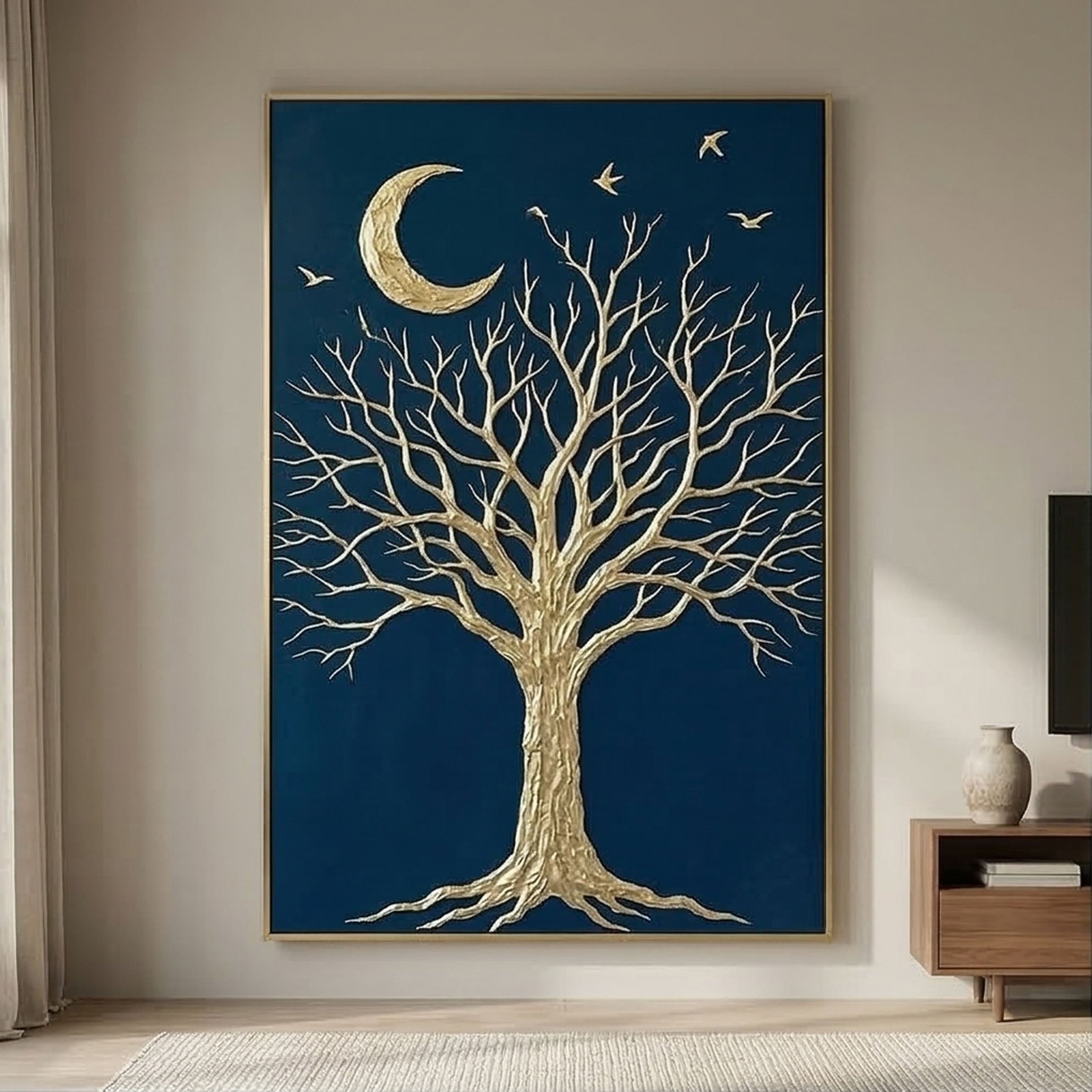 Moonlit Branch Reverie