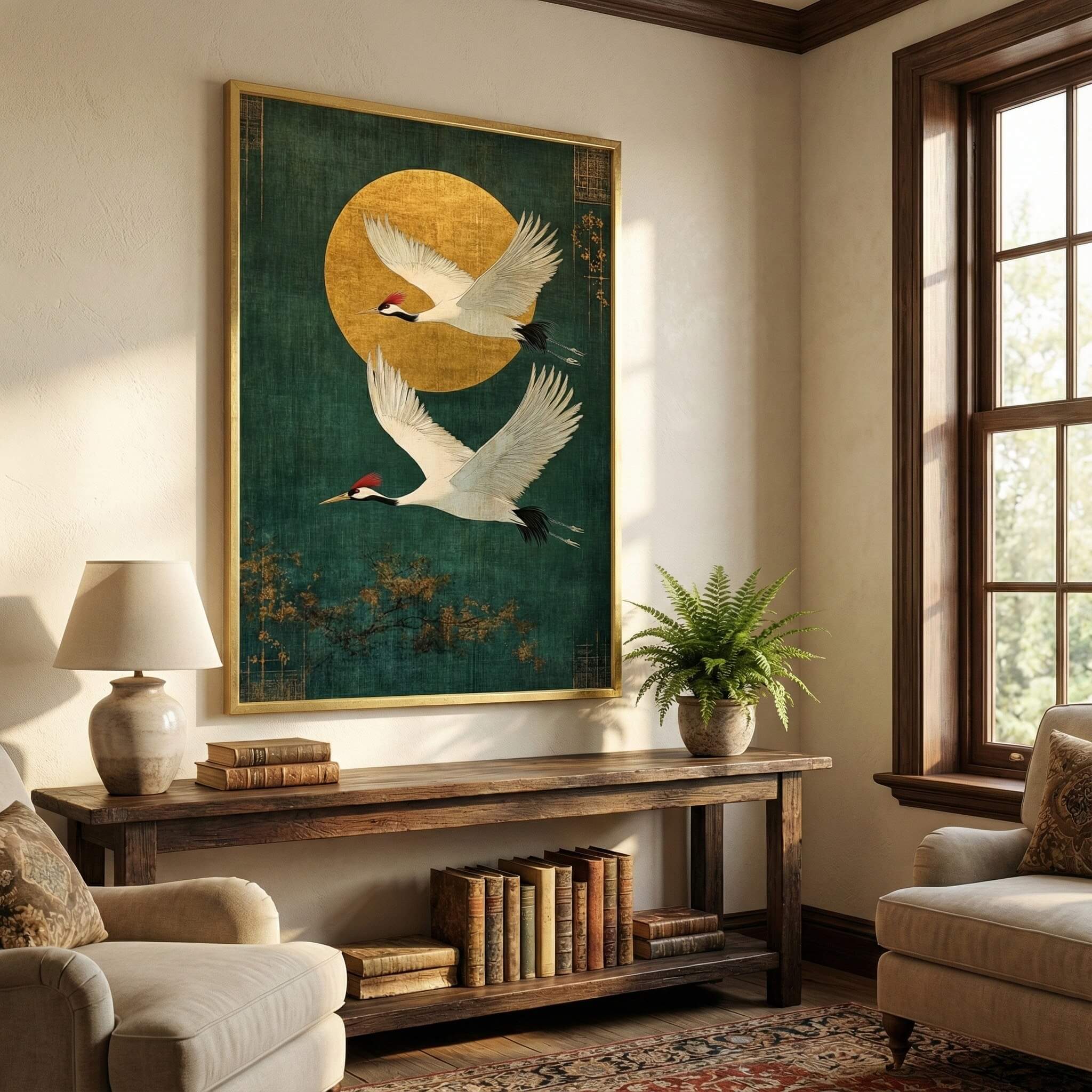 Golden Moon Crane – 2