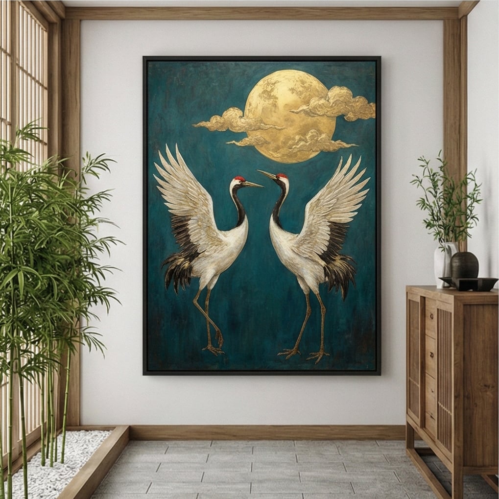 Golden Moon Cranes