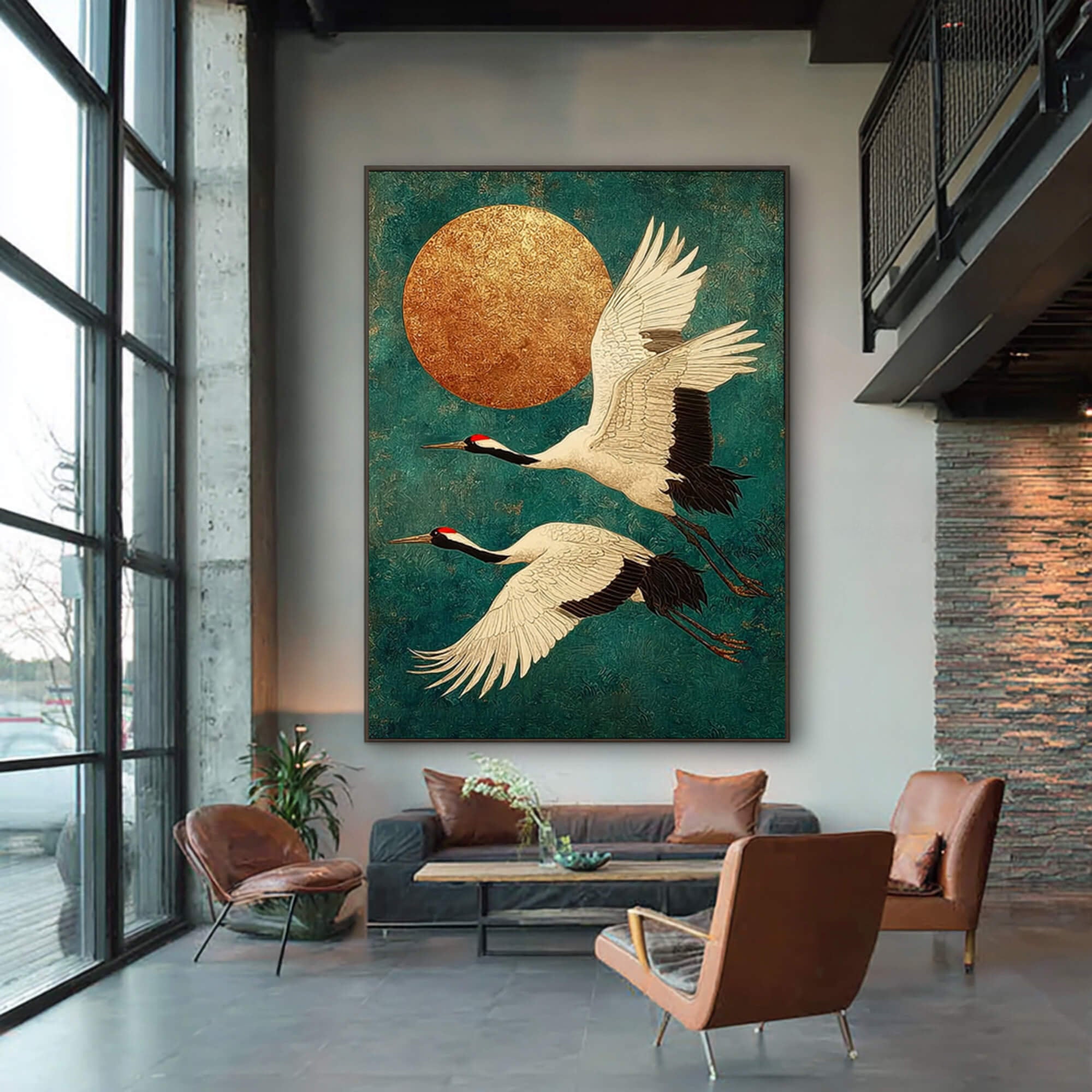 Moonlit Crane Dance