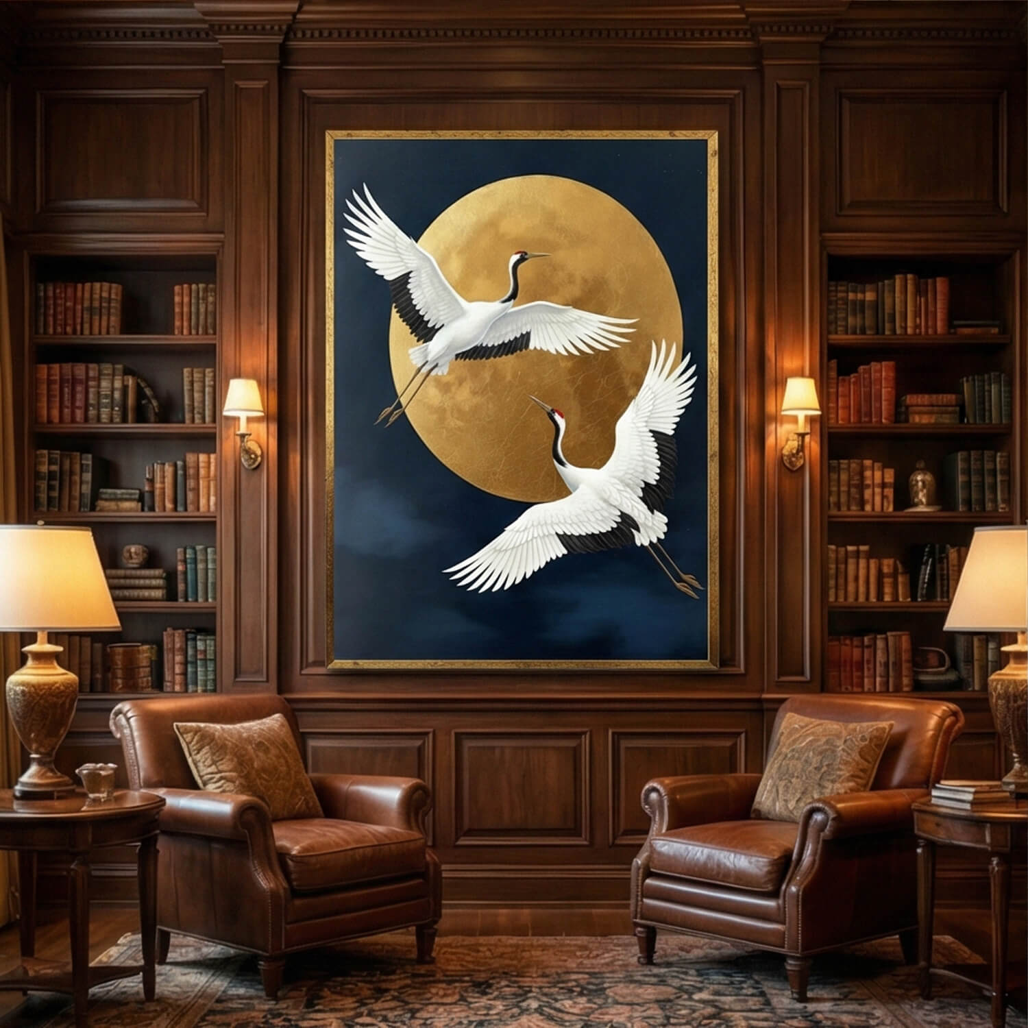 Moonlit Crane Duet – 4