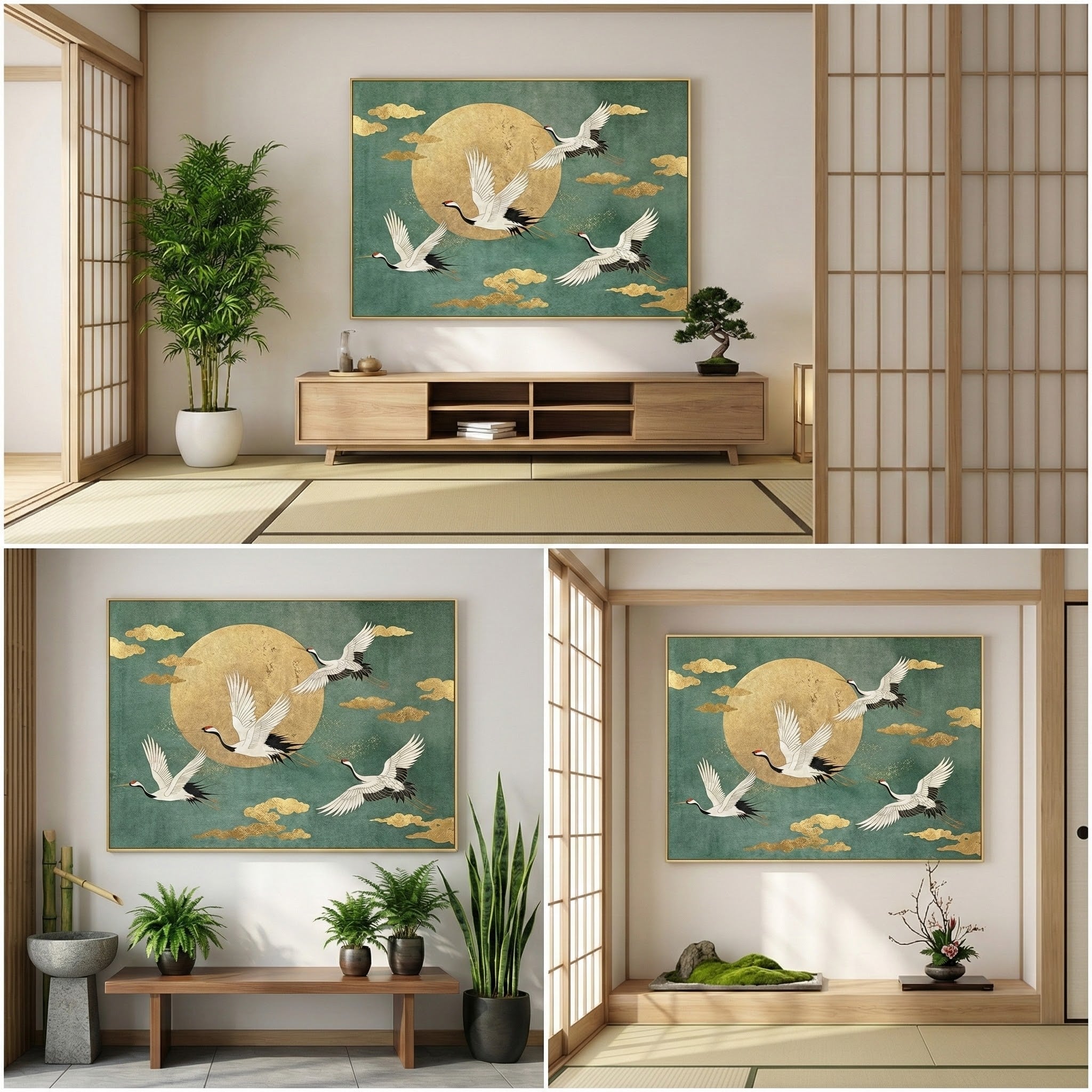Moonlit Crane Harmony – 4