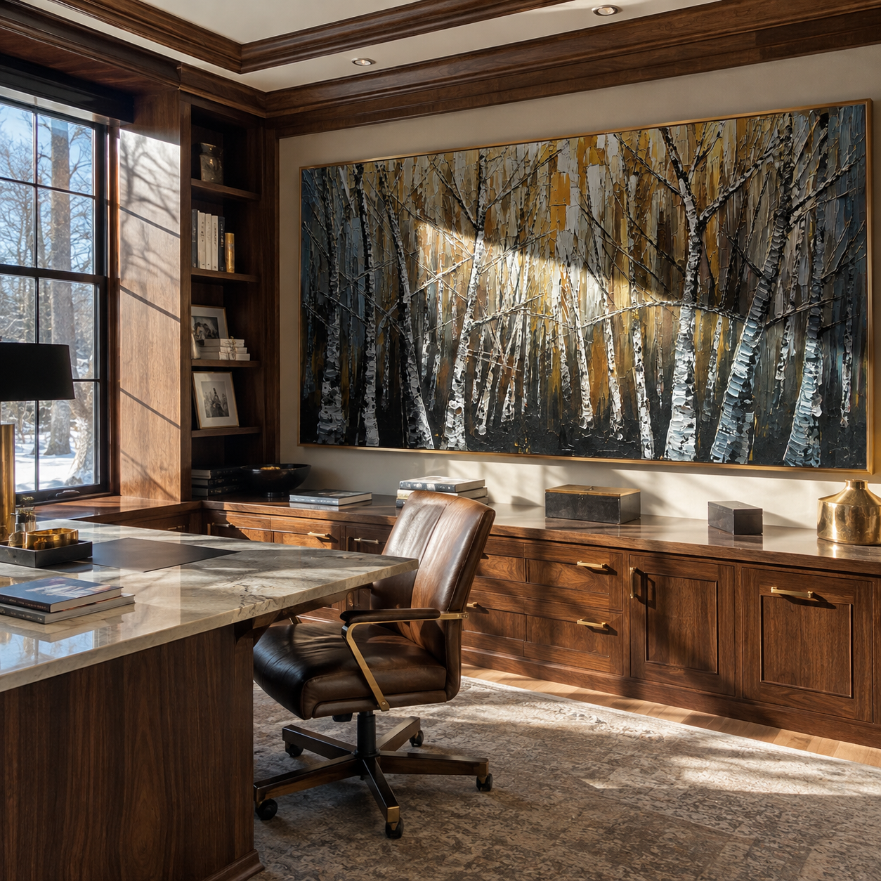 Golden Birch Stand