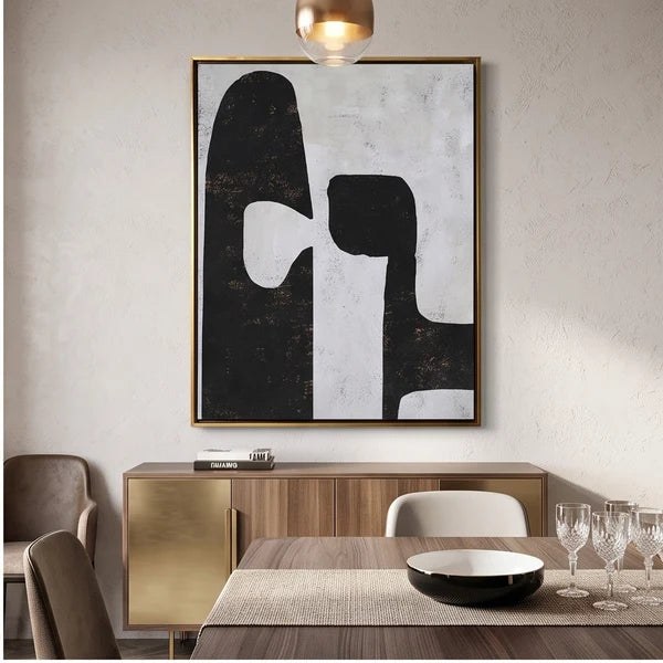 Black and White Abstract Wall Art – 2