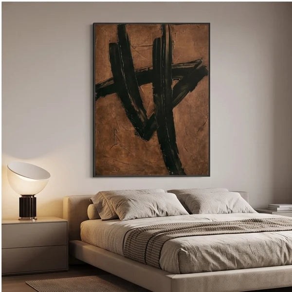 Brown Black Abstract Wall Art – 3