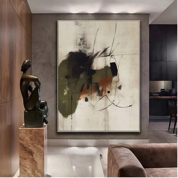 Earth Tone Abstract Wall Art