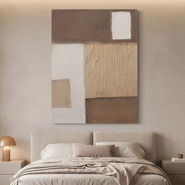 Neutral Geometric Abstract Wall Art – 4
