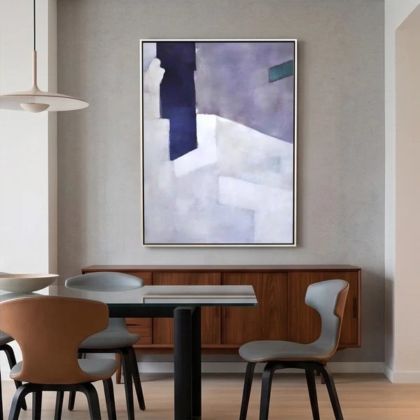 Purple Geometric Abstract Wall Art – 3