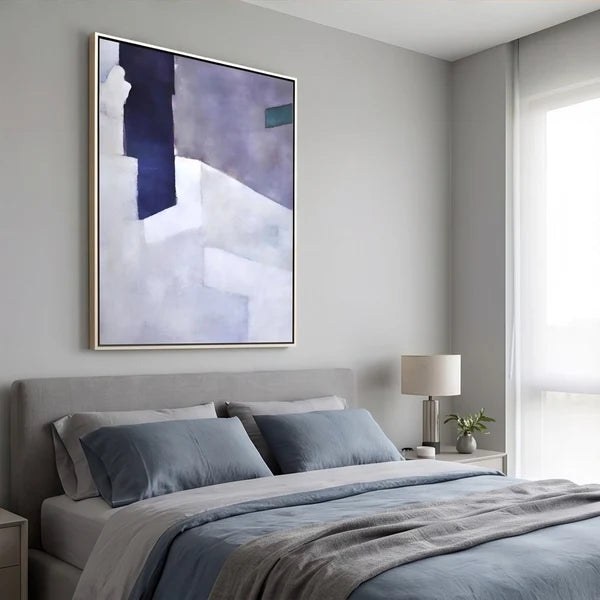 Purple Geometric Abstract Wall Art – 4