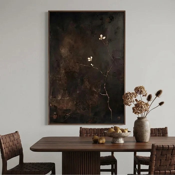 Textured Minimalist Floral Wall Art – 6