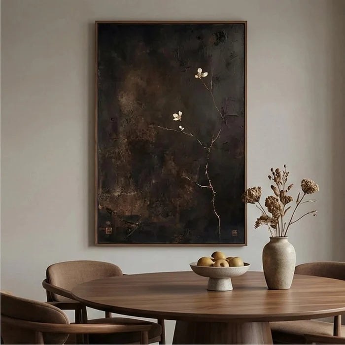 Textured Minimalist Floral Wall Art – 8
