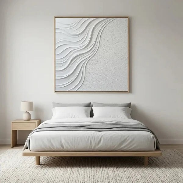White Textured Wall Art – 2