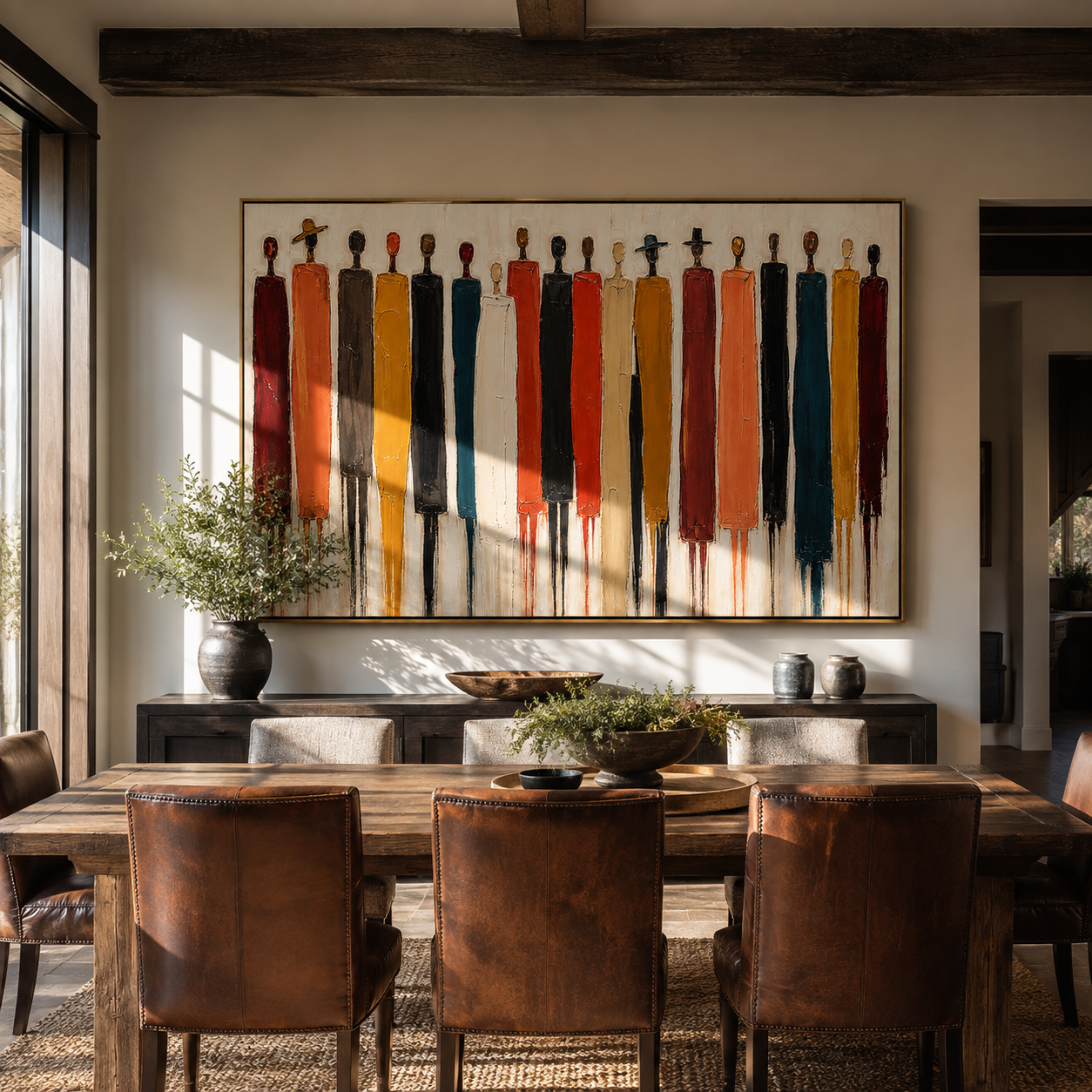 Long Figures Gather – 4