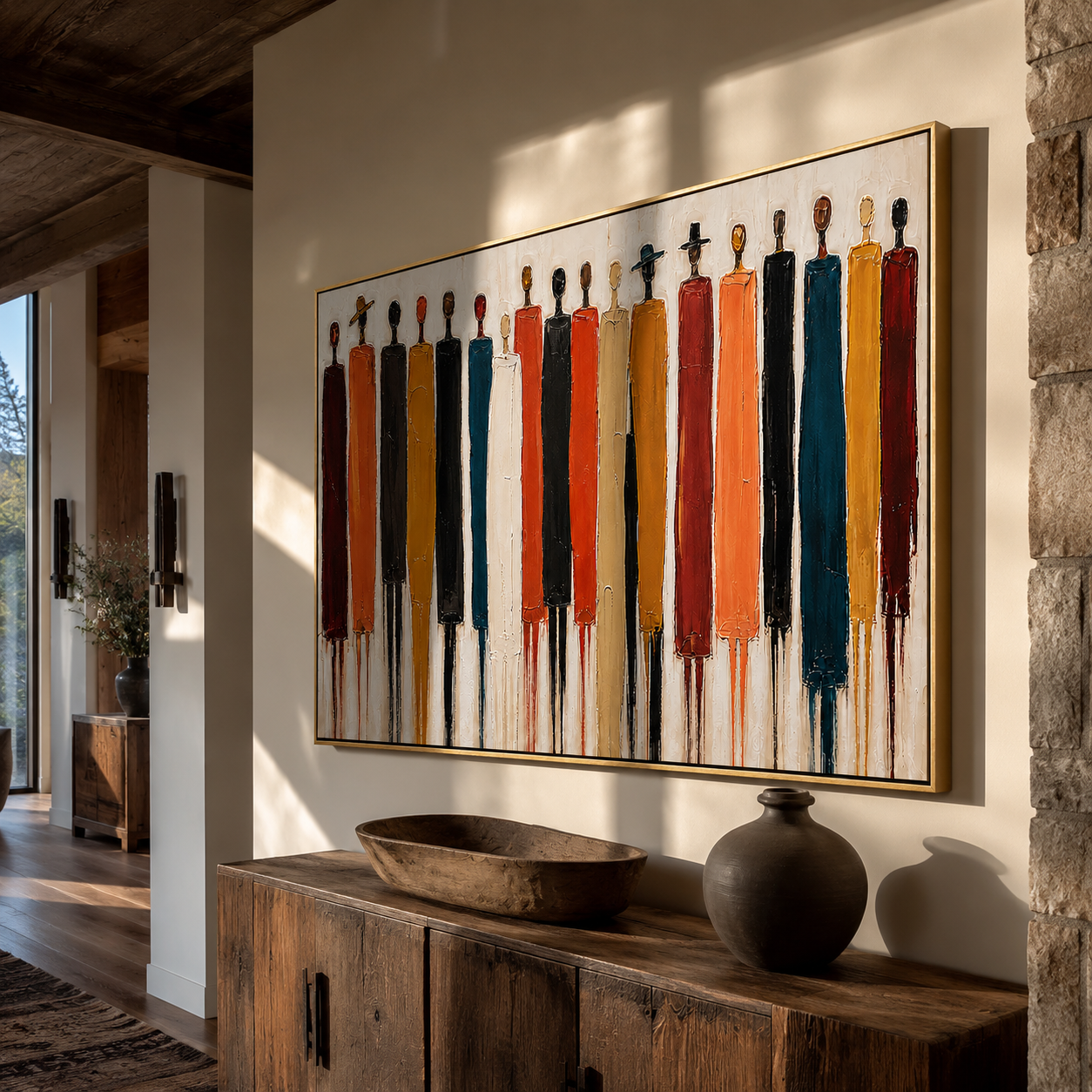 Long Figures Gather – 6