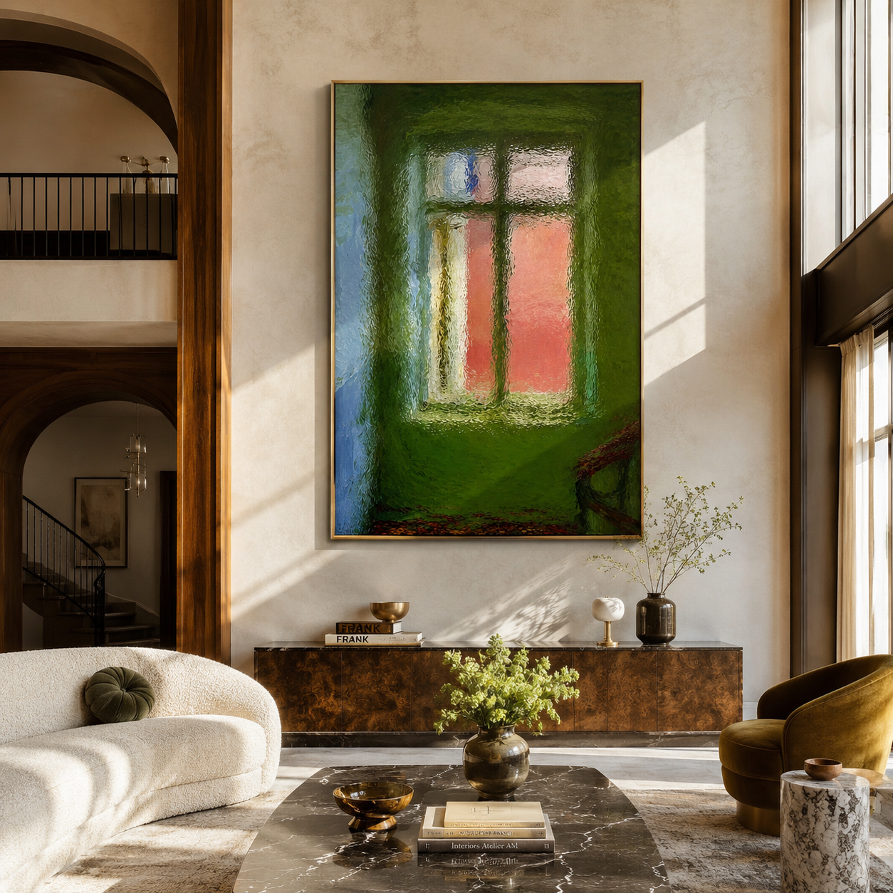 Window Through Olive Light