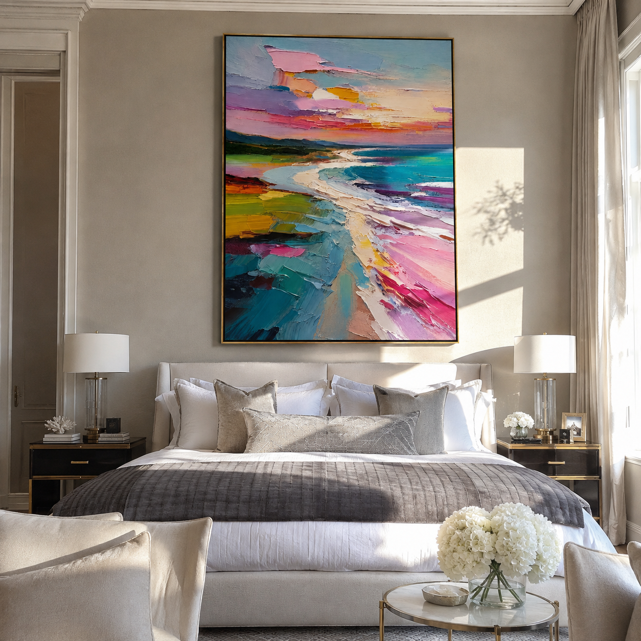 Pastel Shoreline Unfolding
