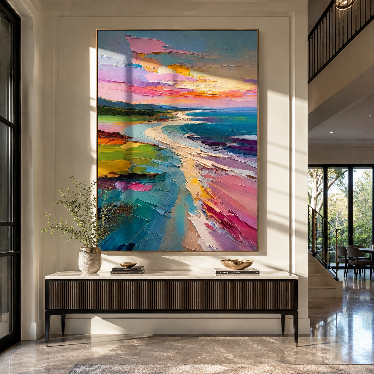 Pastel Shoreline Unfolding – 3