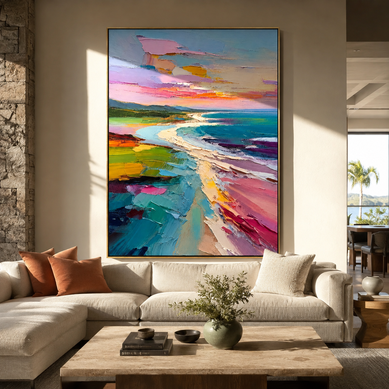 Pastel Shoreline Unfolding – 5