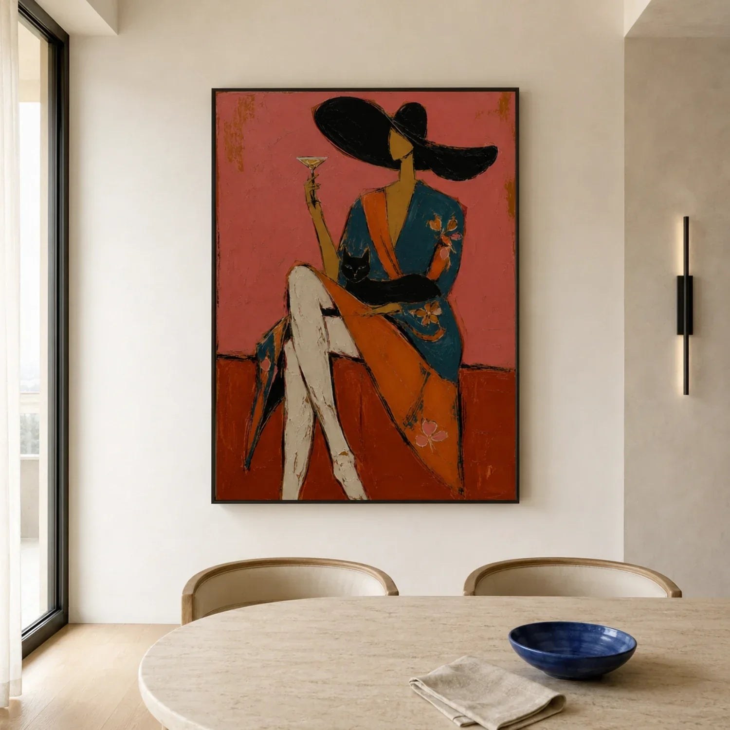 Cocktail And Feline Confidante