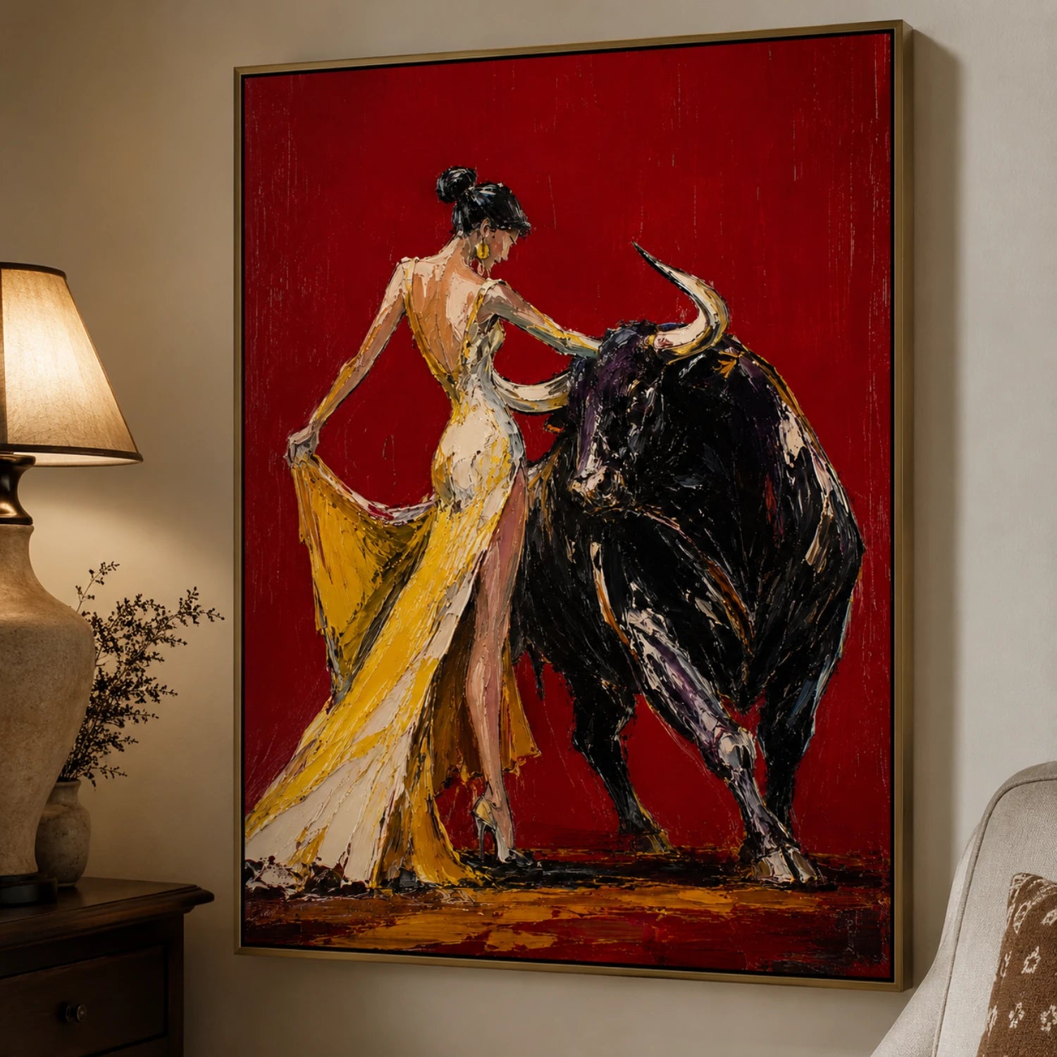 Lady & Fighting Bull