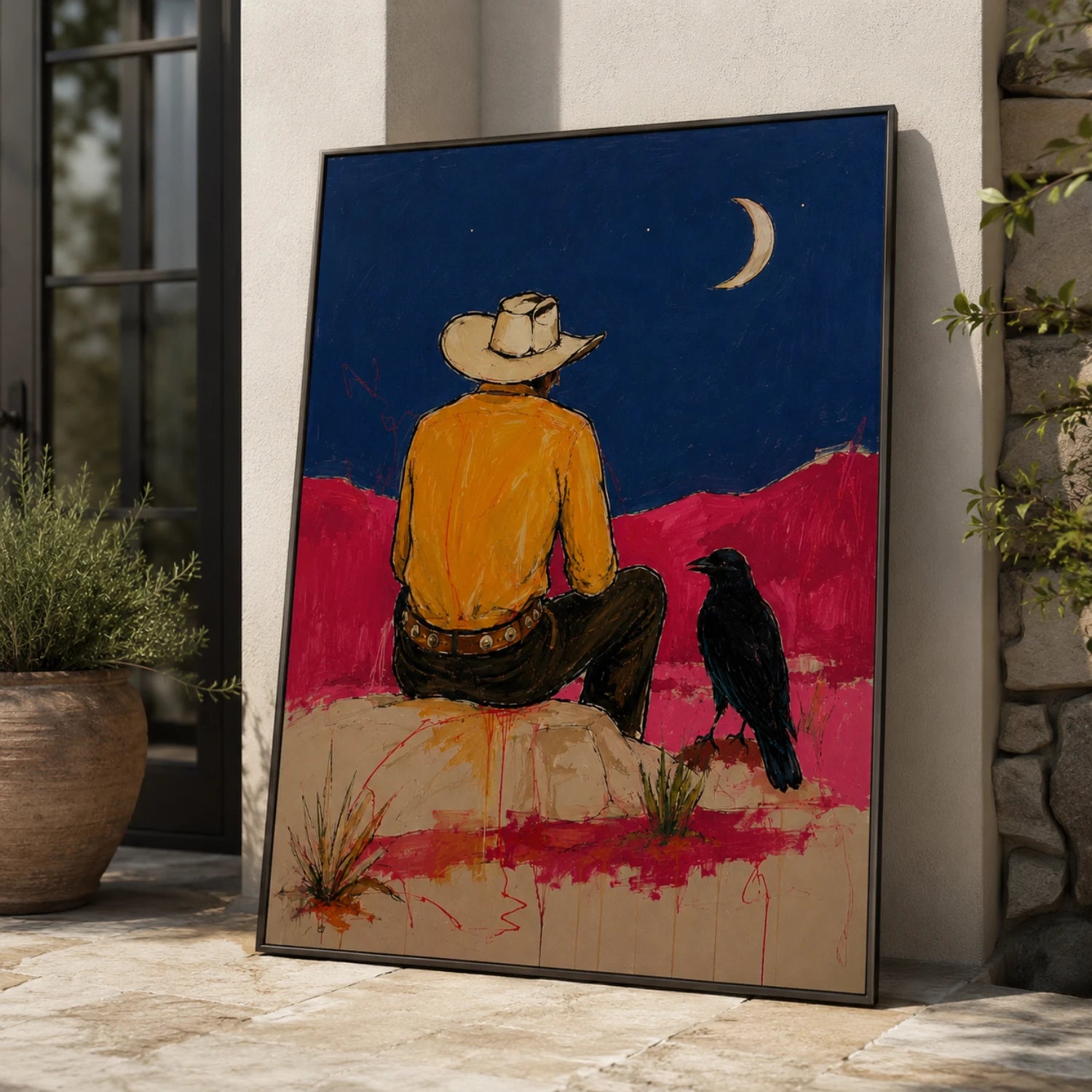 Lunar Vigil Over the Painted West – 2
