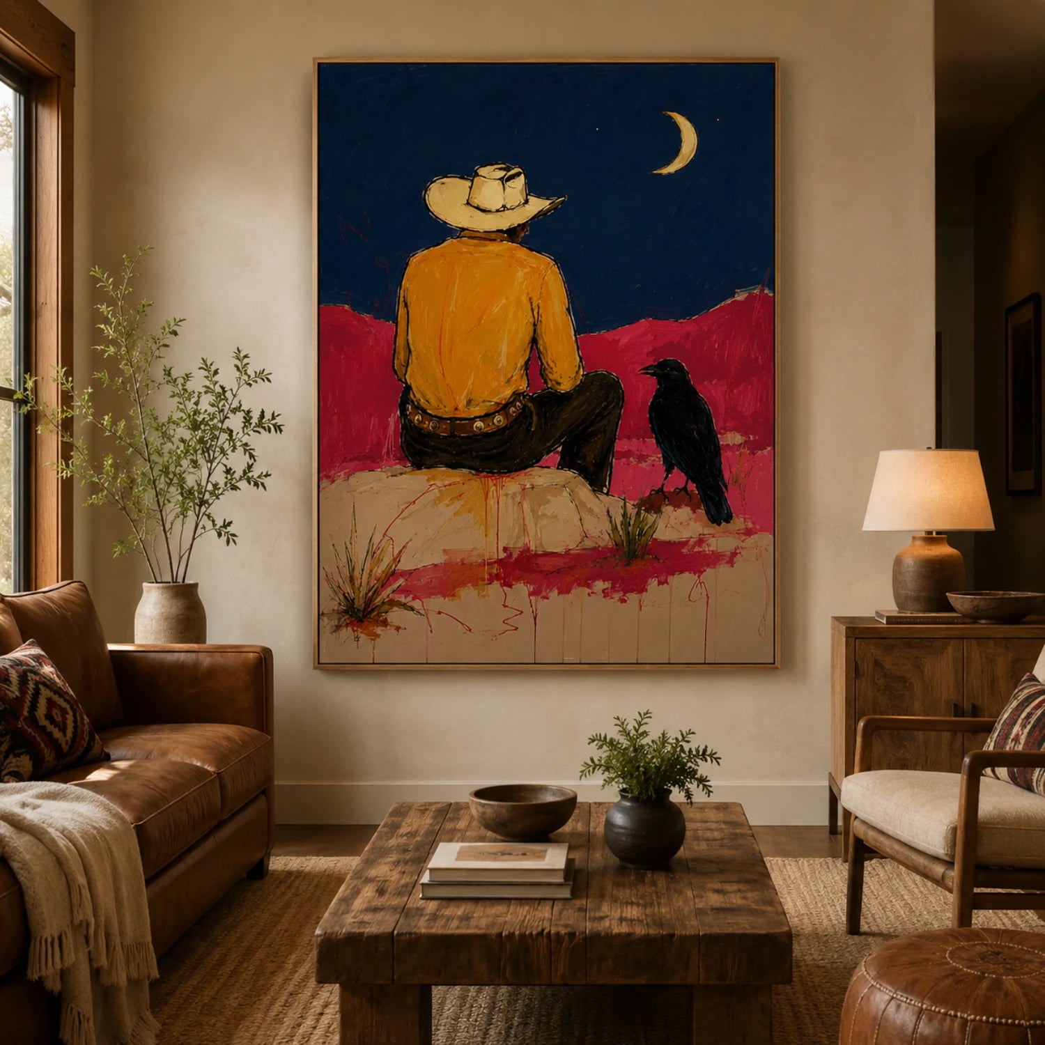 Lunar Vigil Over the Painted West – 3