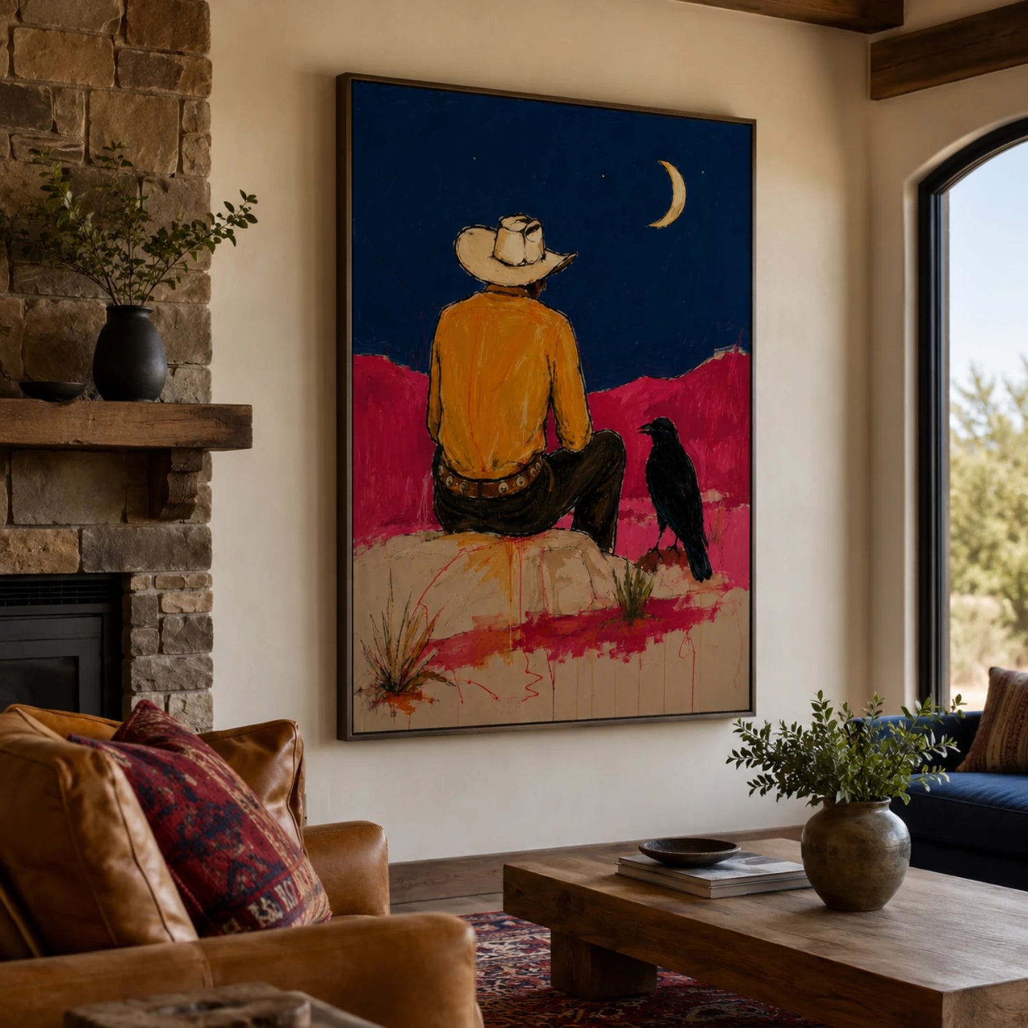 Lunar Vigil Over the Painted West – 5